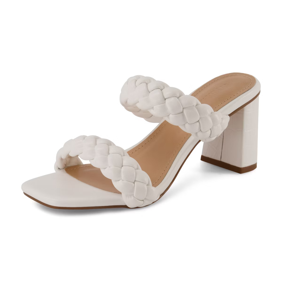 Dunes + CUSHIONAIRE Technology Women's Iris braided Heel Sandal +Memory Foam and Wide Widths Avai... | Target