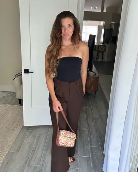 One of my favorite recent outfits - brown trousers and a tube top 

#LTKtravel #LTKfindsunder100 #LTKparties