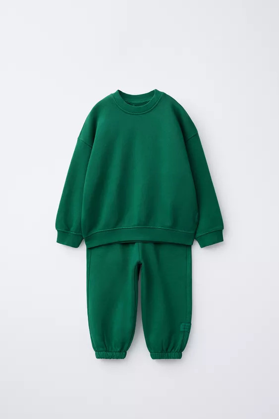 SWEATSHIRT AND JOGGER PANTS SET WITH LABEL | Zara US