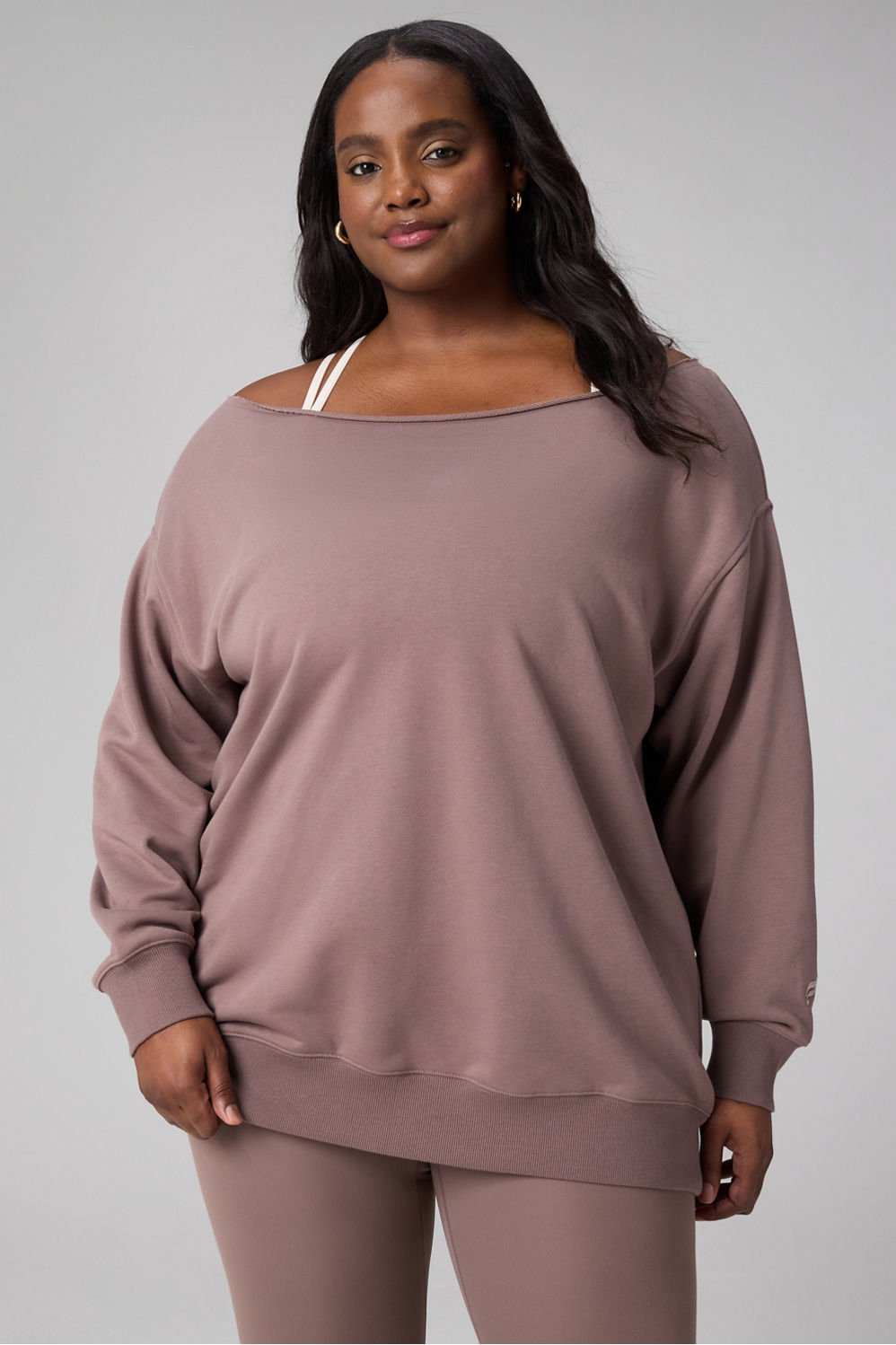 Year Round Terry Off Shoulder Tunic | Fabletics