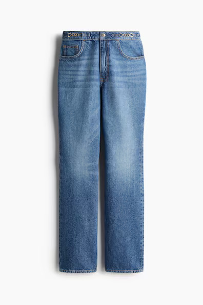 H & M - Straight Ultra High Jeans - Light Denim Blue | H&M (US + CA)