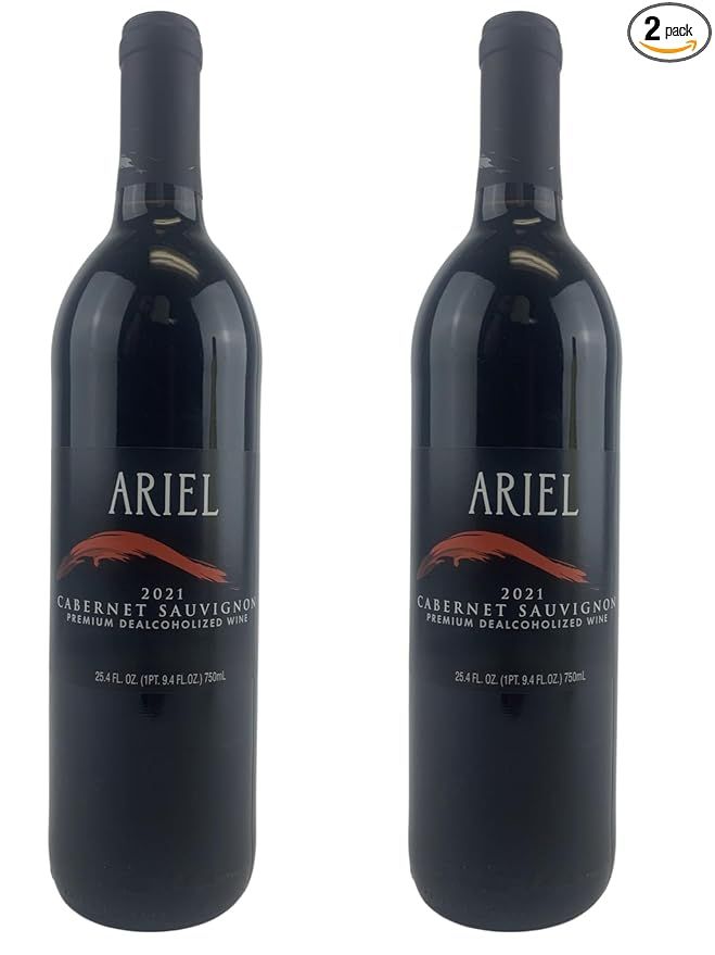 Ariel Cabernet Sauvignon Wine 750ML 2 PACK Alcohol Removed Dealcoholized 25.4 oz Red Oak Aged | Amazon (US)