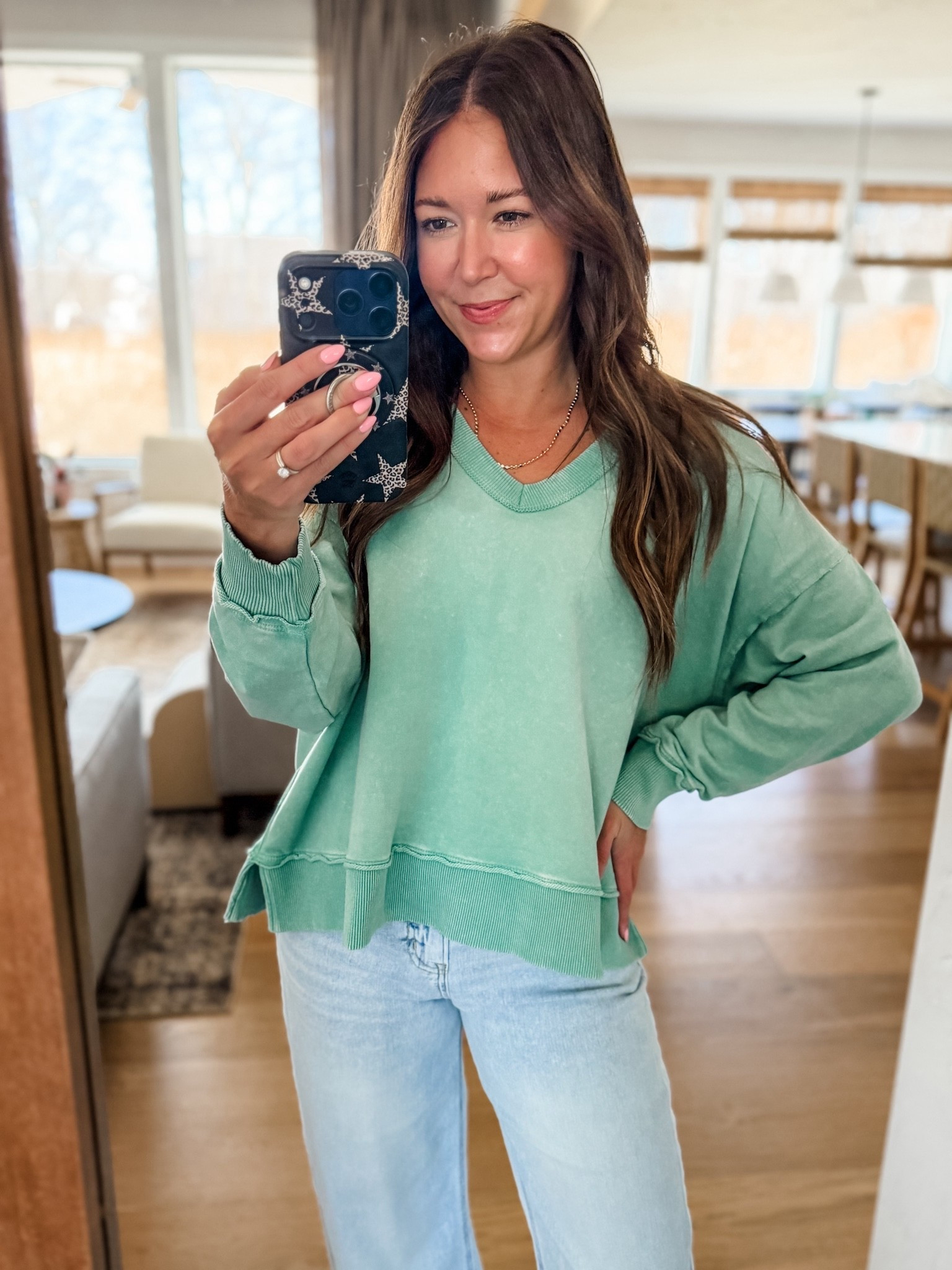 This sweatshirt is one of those sweatshirts that feels like you’ve had it forever…in the best way.💚Super soft, slightly oversized and easy to throw on with your favorite AE denim for a comfy but cute everyday look. ON S A L E + USE C O D E SadieAE25 for extra 25% 0FF SITE WIDE! 

#AEPartner #AEJeans @Shop.LTK, #liketkit and liketk.it/xx

#LTKootd #LTKSaleAlert #LTKgrwm