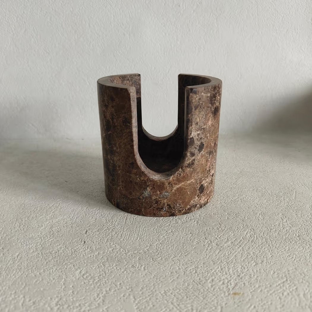 Natural Travertine Marble Sponge Holder, Stone Dish Drying Rack & Sink Organizer - Durable Kitche... | Amazon (US)