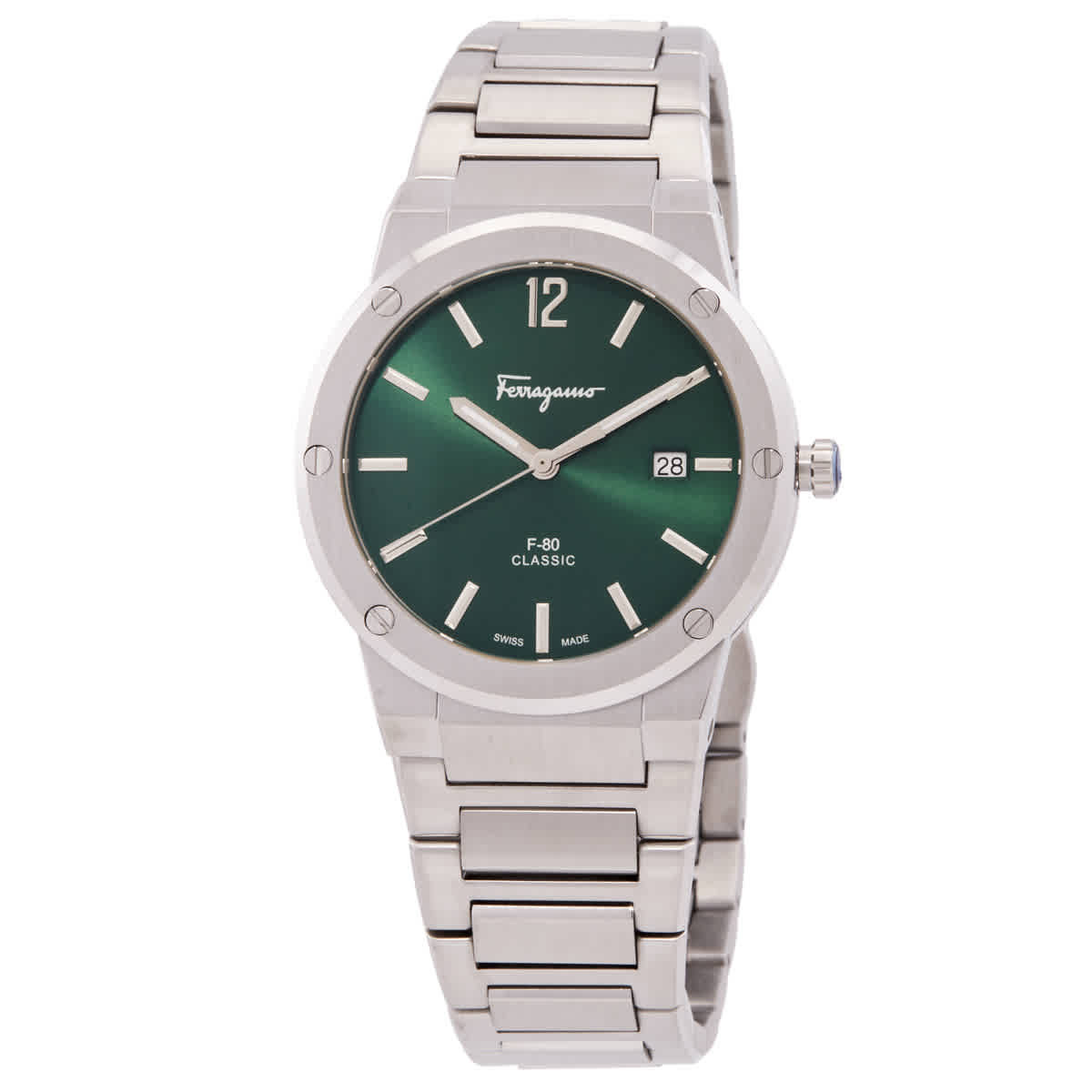 Salvatore Ferragamo Quartz Green Dial Mens Watch SFDT01220 | Jomashop.com & JomaDeals.com
