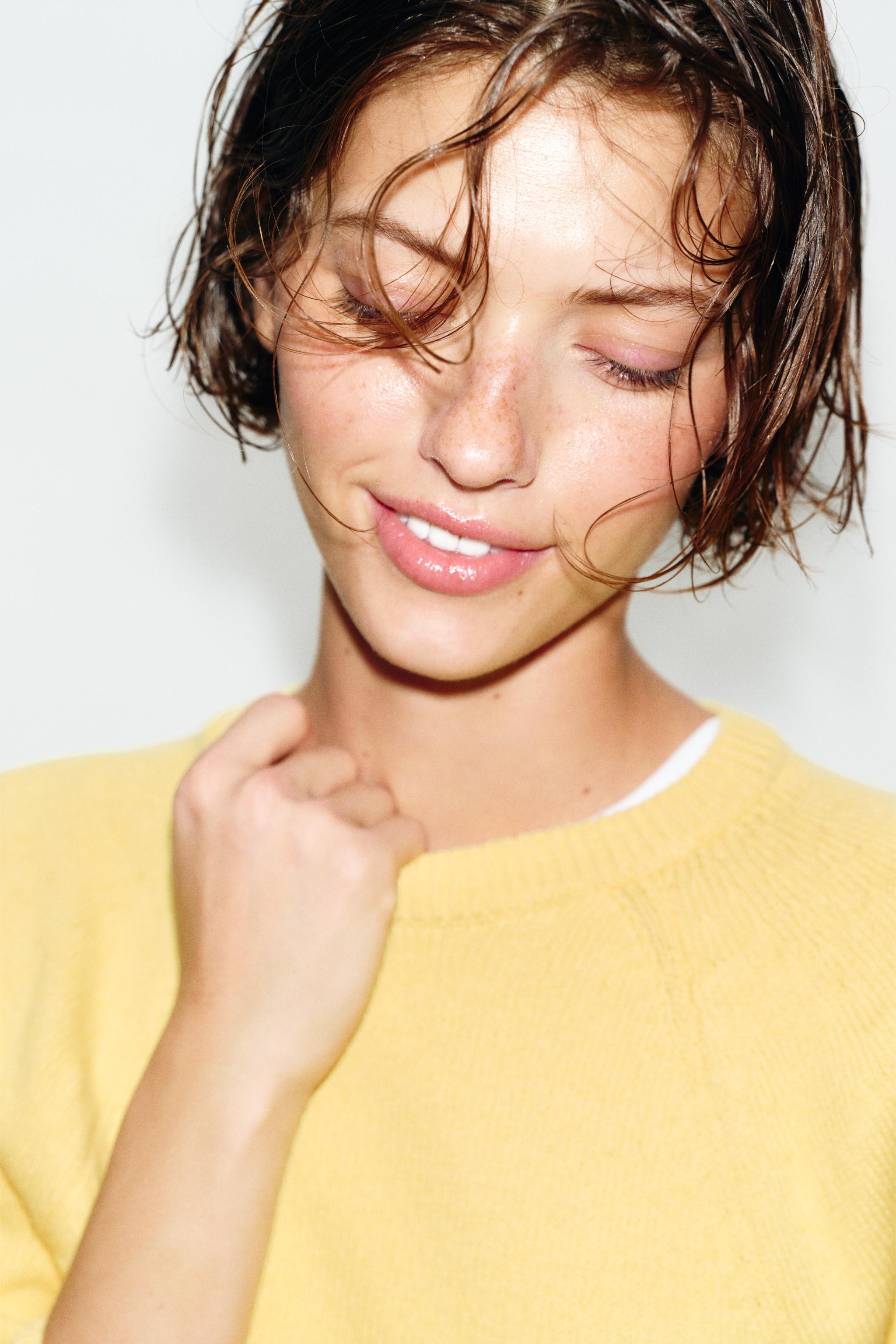 KNIT PUFF SLEEVE JUMPER | Zara UK