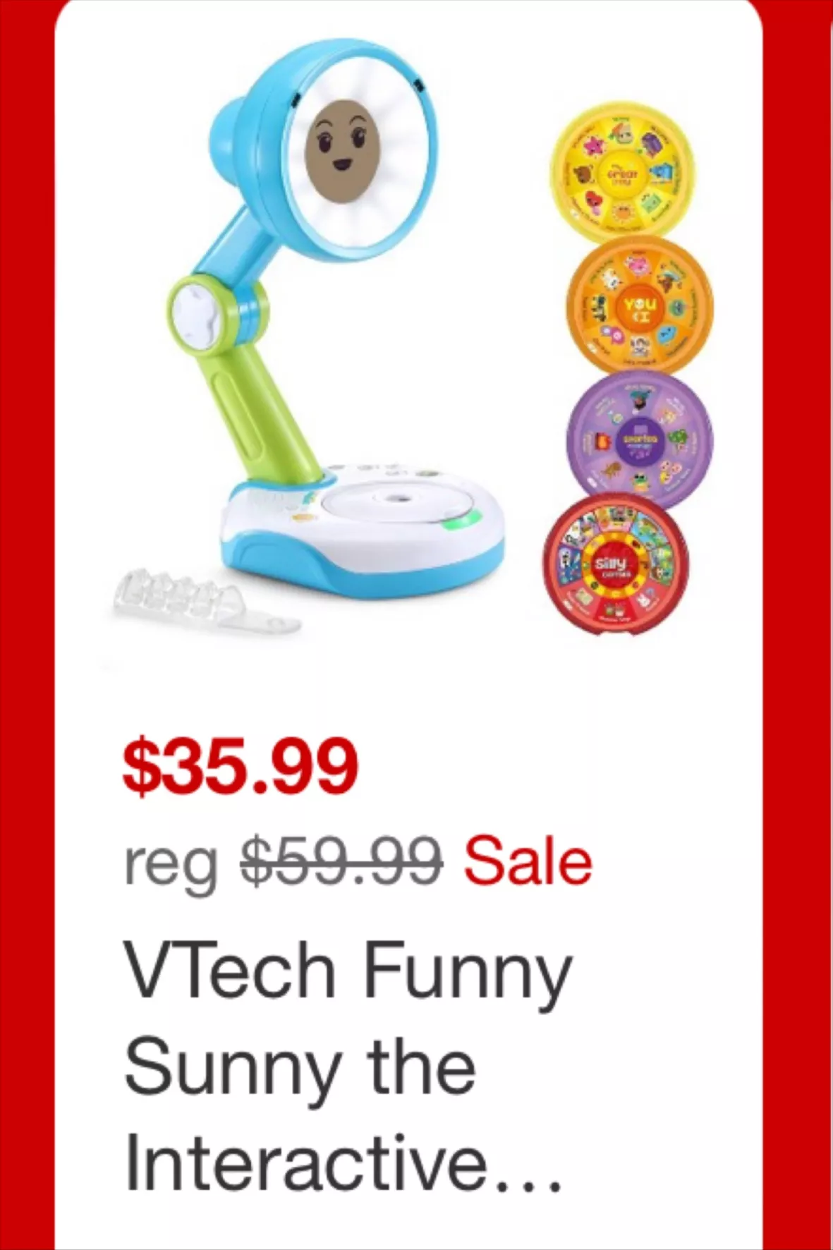 VTech Funny Sunny the Interactive Storyteller As Is See Pictures