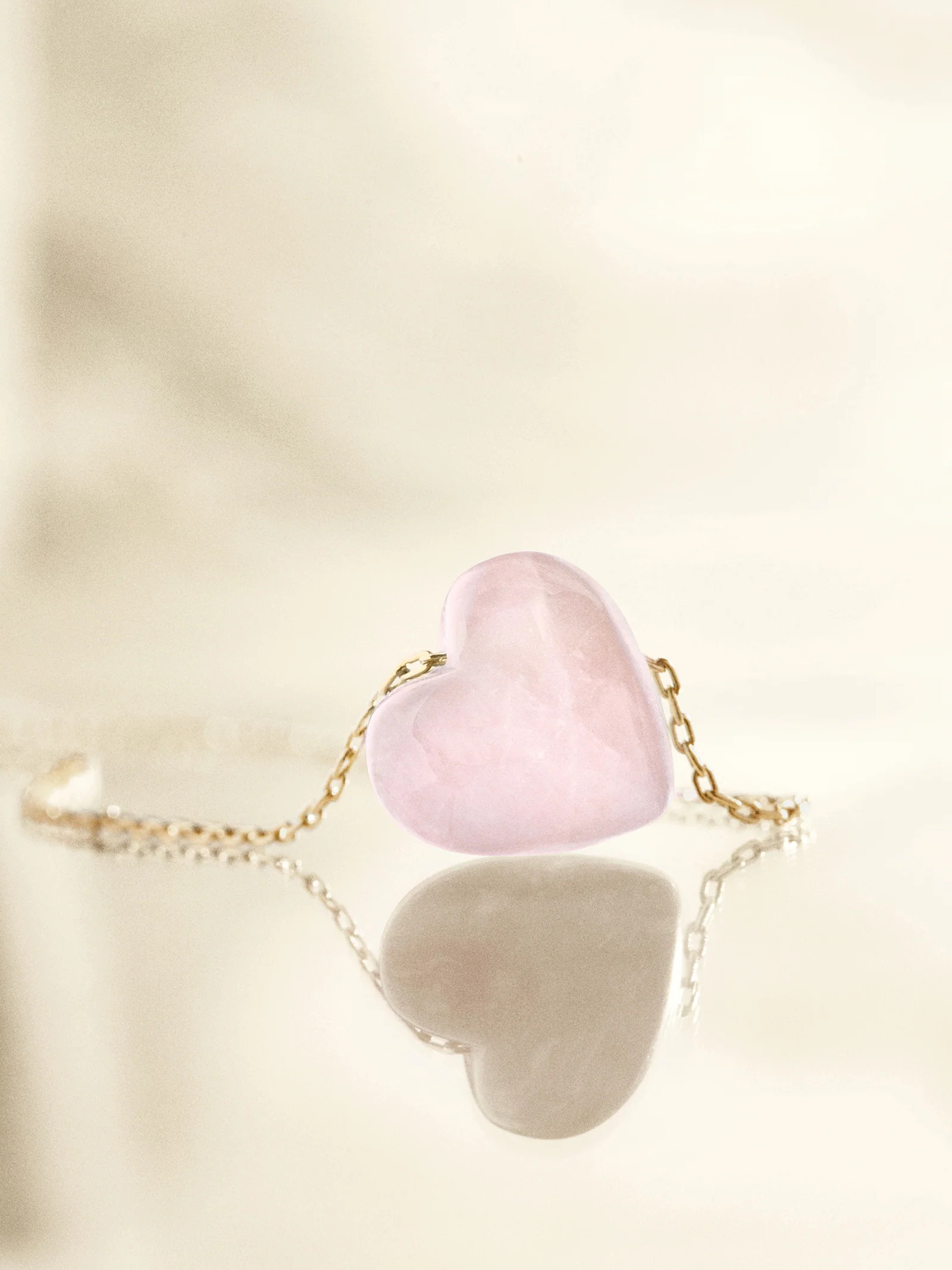 Juno Rose Quartz Necklace - Rose Quartz Stone | BaubleBar (US)