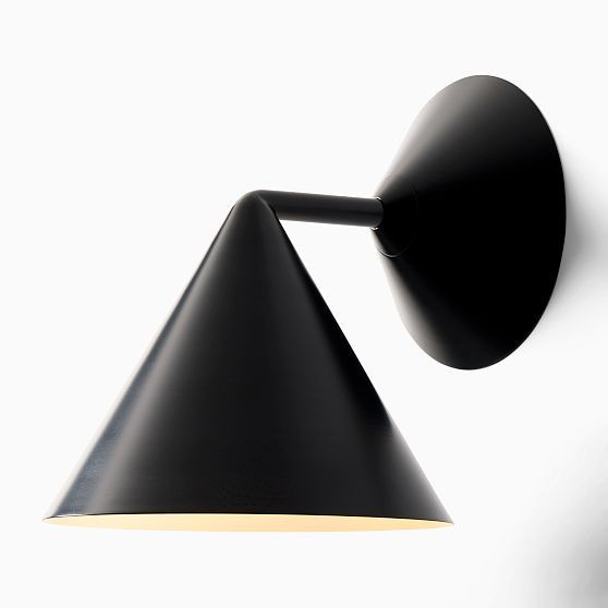 West Elm Warren sconce set of 2 in matte black