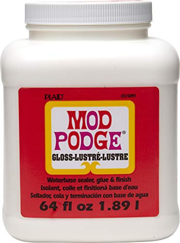 Mod Podge Gloss Sealer, Glue & Finish: All-in-One Craft Solution- Quick Dry, Easy Clean, for Wood, Paper, Fabric & More. Non-Toxic - Craft with Confidence, Made in USA, 64 oz., Pack of 1 | Amazon (US)