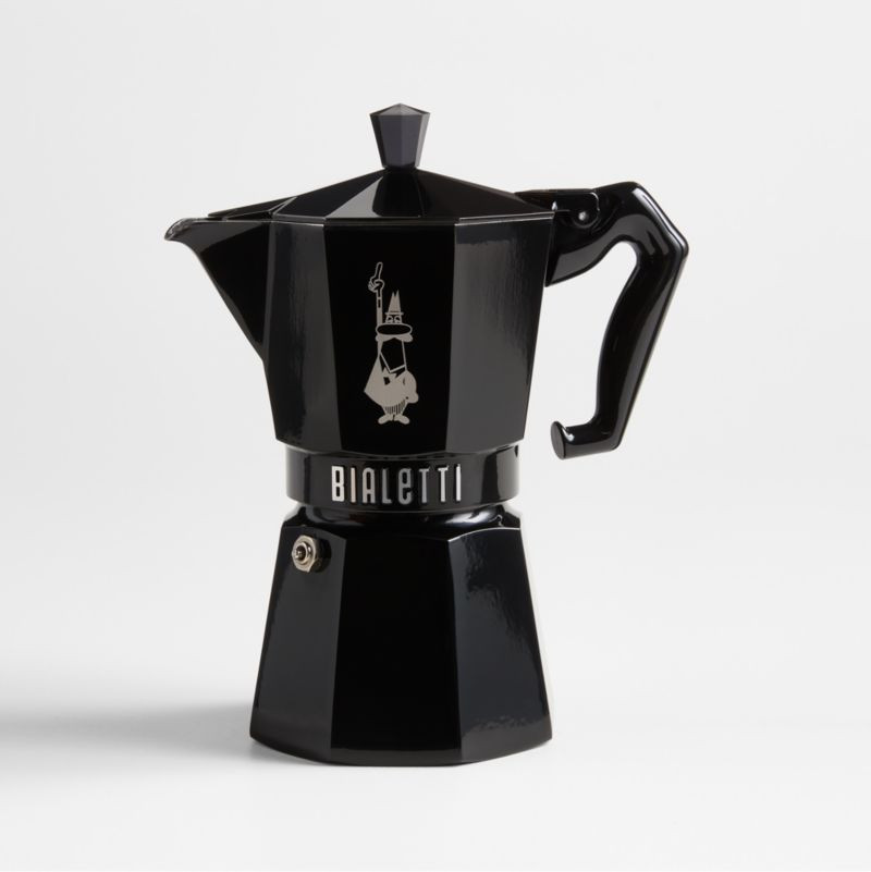 Bialetti Moka Black 6-Cup Espresso Maker + Reviews | Crate & Barrel | Crate & Barrel