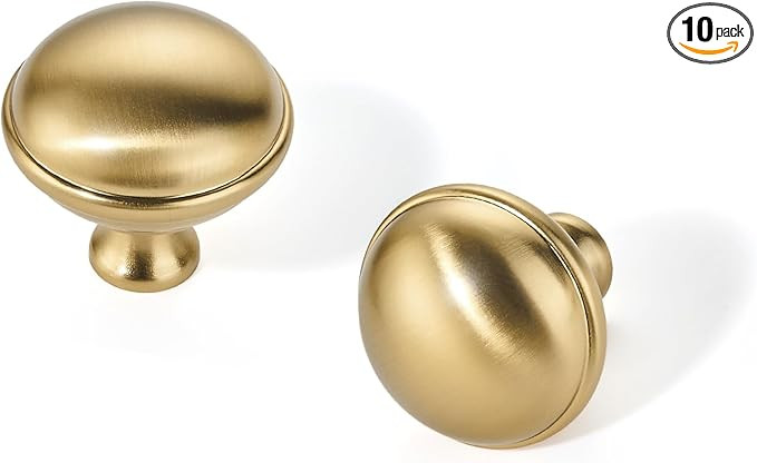 Sailing 10 Pack Cabinet Knob- Single Hole Champagne Bronze Drawer Pulls Cabinet Handles Kitchen C... | Amazon (US)