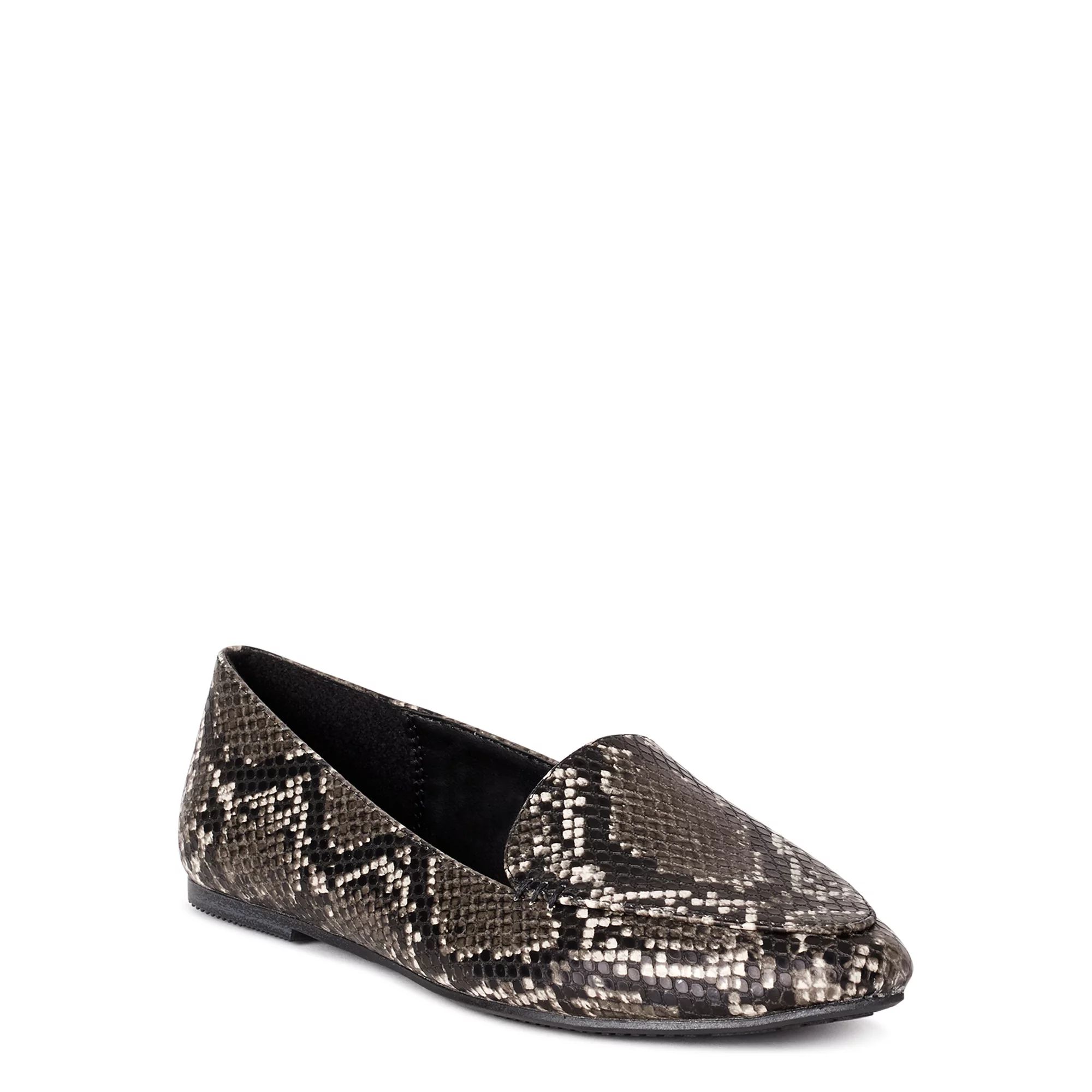 Time and Tru Women's Animal Print Feather Flat (Wide Width Available) | Walmart (US)