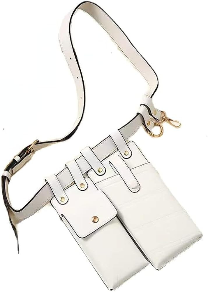 Women Waist Pack Leather Fanny Pack Women Belt Bag Crossbody Bags for Women Casual Chest Pack Fem... | Amazon (US)