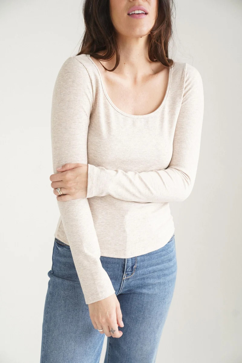CJ's Favorite Ribbed Long Sleeve | Carly Jean Los Angeles