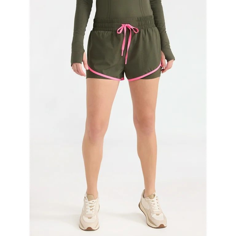 Love & Sport Women's Fly Away Running Shorts, Sizes XS-XXXL | Walmart (US)