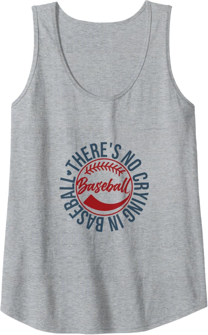 Funny There Is No Crying In Baseball Sport Tank Top | Amazon (US)