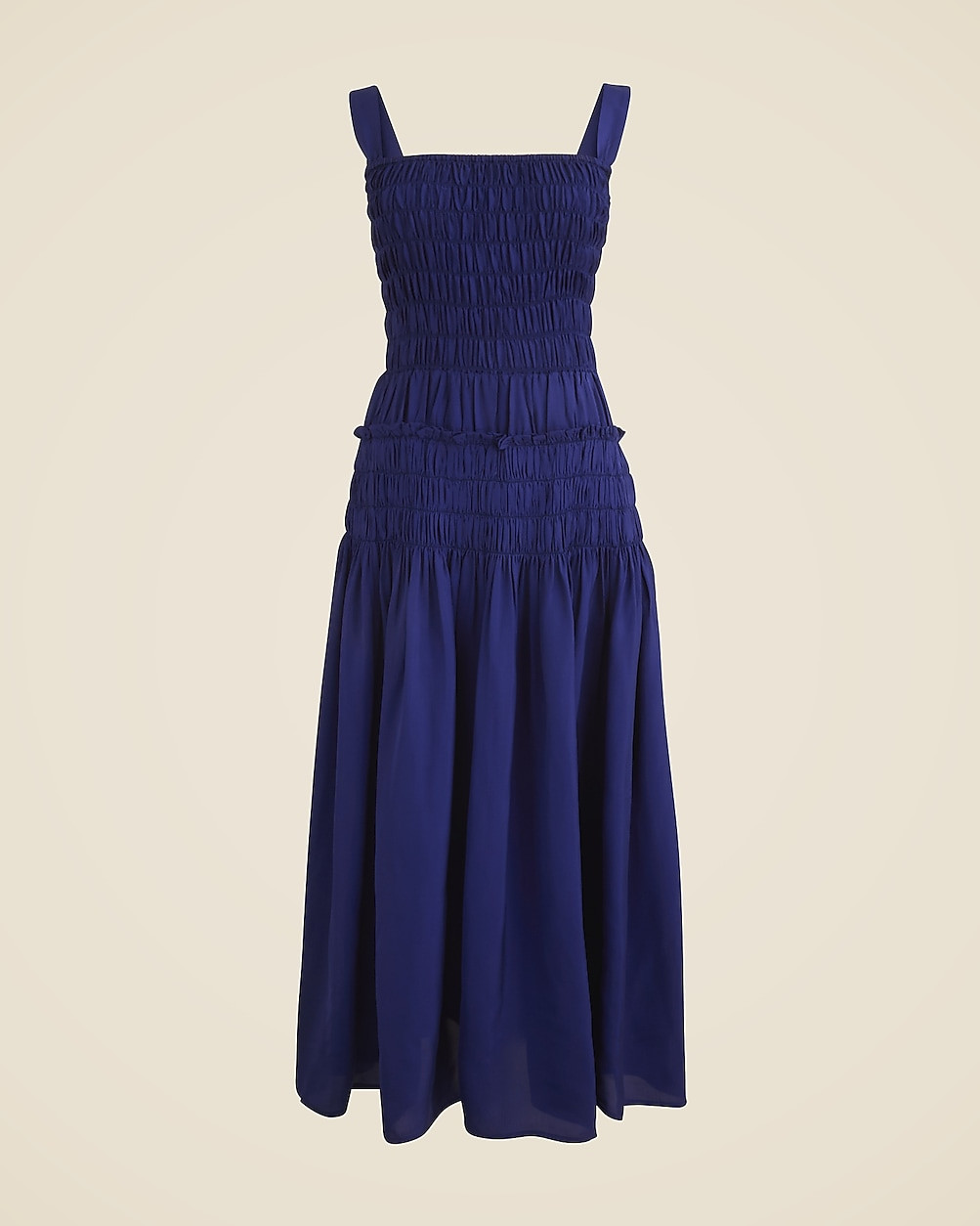 Smocked midi dress | J. Crew US