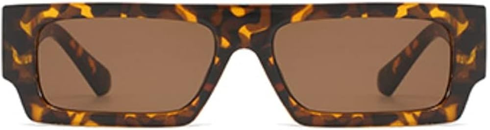 TruFabV Vintage Rectangle Sunglasses for Men Women 90s Retro Fashion Glasses Square Shades | Amazon (US)