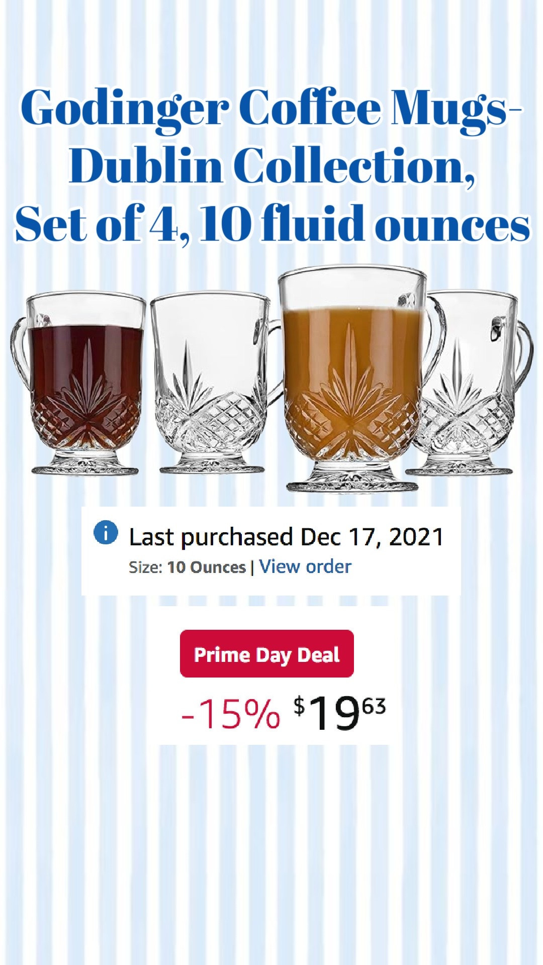 My glass coffee mugs are on sale! These are so pretty and look expensive.

Amazon Prime Day Deals
Prime Day Finds
Prime Day Favorites
Prime Day Must Haves
Best Prime Day Deals
Prime Day Home Deals
Prime Day Fashion Finds
Prime Day Beauty Deals
Prime Day Kitchen Finds
Prime Day Organization Finds
Prime Day Travel Essentials
Prime Day Tech Deals
Prime Day Under $25
Prime Day Under $50
Prime Day Under $100
Amazon Best Sellers
Amazon Favorites
Amazon Must Haves
Amazon Home Finds
Amazon Fashion Finds
Amazon Beauty Favorites
Amazon Kitchen Essentials
Amazon Organization Products
Amazon Travel Must Haves
Amazon Daily Deals
Amazon Hidden Gems
Amazon Viral Finds
Amazon TikTok Made Me Buy It
Amazon Customer Favorites
Amazon Top Rated Finds
Amazon Summer Essentials
Back to School Finds
Teacher Favorites
College Essentials
Dorm Room Finds
Cleaning Favorites
Laundry Room Essentials
Pantry Organization
Closet Organization
Home Refresh Finds
Everyday Essentials
Classic Style Finds
Preppy Amazon Finds
Affordable Luxury Finds
Coastal Home Finds
Neutral Home Decor
Kitchen Gadgets
Coffee Bar Essentials
Hosting Essentials
Travel Favorites
Road Trip Essentials
Workout Essentials
Beauty Must Haves
Skincare Favorites
Hair Tool Deals
White Sneaker Finds
Fall Transition Pieces
Wardrobe Staples
Capsule Wardrobe Essentials
Best Amazon Deals Today
Lightning Deals
Limited Time Deals
Worth the Hype Amazon Finds

#LTKHome #LTKSaleAlert #LTKSeasonal