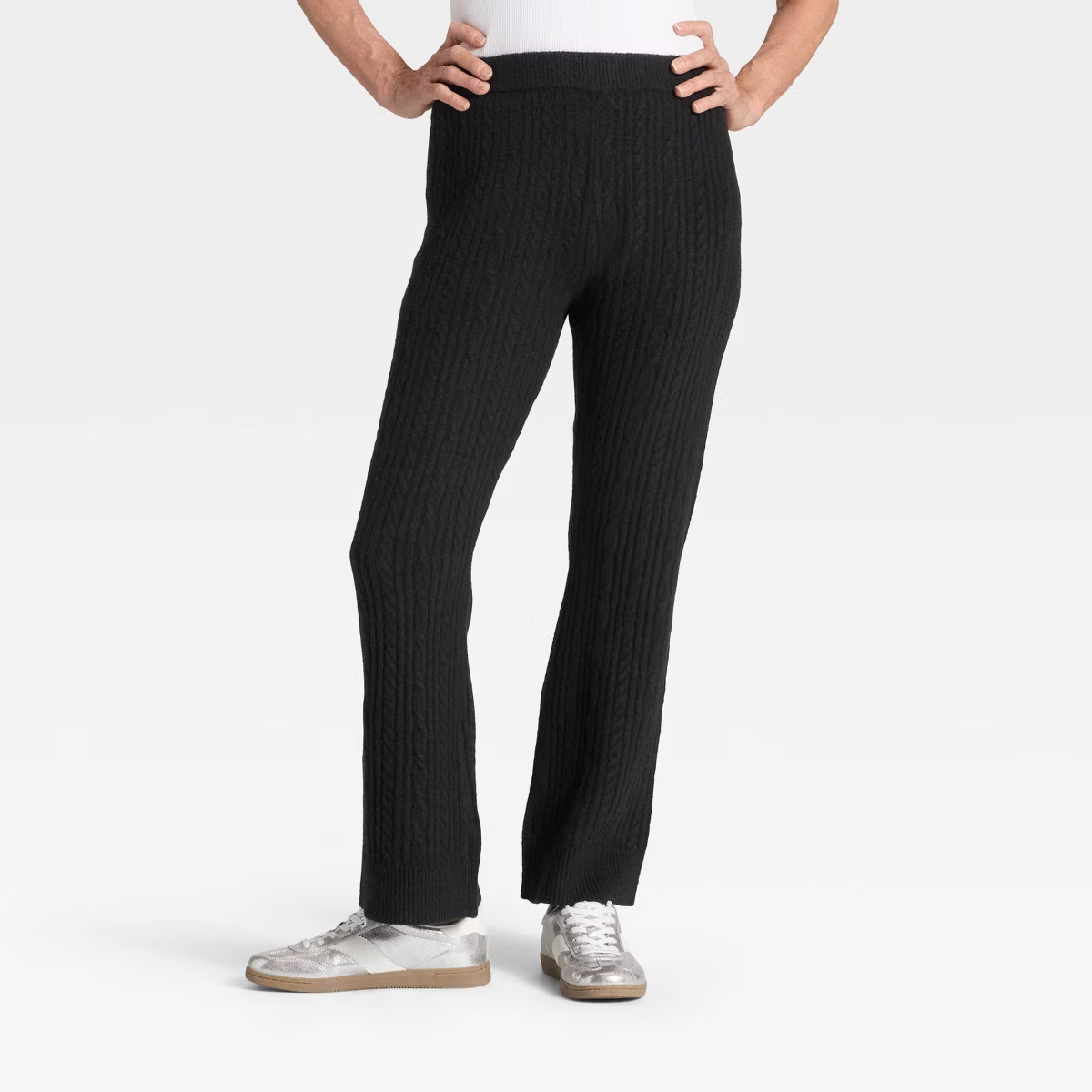 Women's High-Rise Wide Leg Ankle Sweater Pull-On Pants - Universal Thread™ | Target