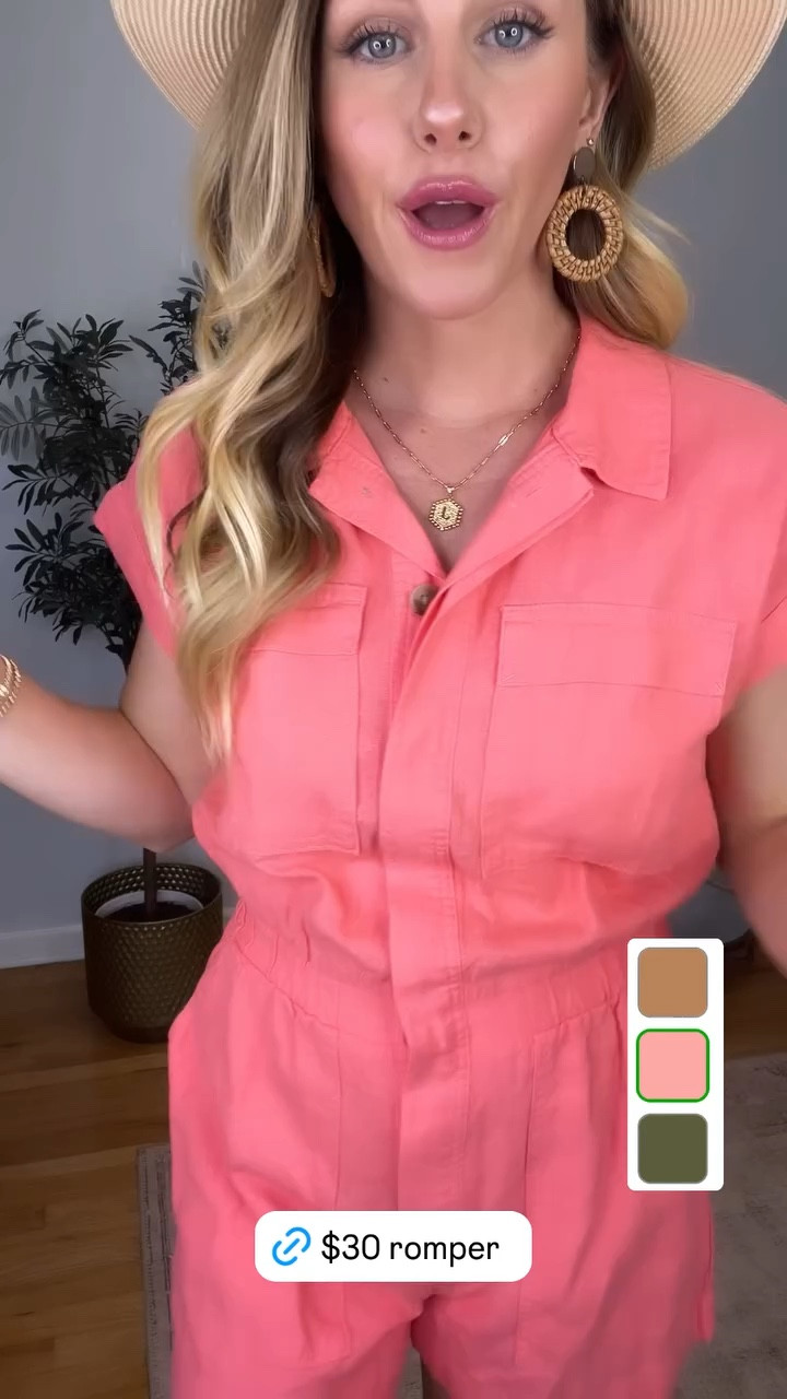 This romper is the perfect every day summer outfit. I love it as a travel look for sightseeing, nice and comfy. Wearing a size 4.

#LTKSeasonal #LTKFindsUnder100 #LTKFindsUnder50