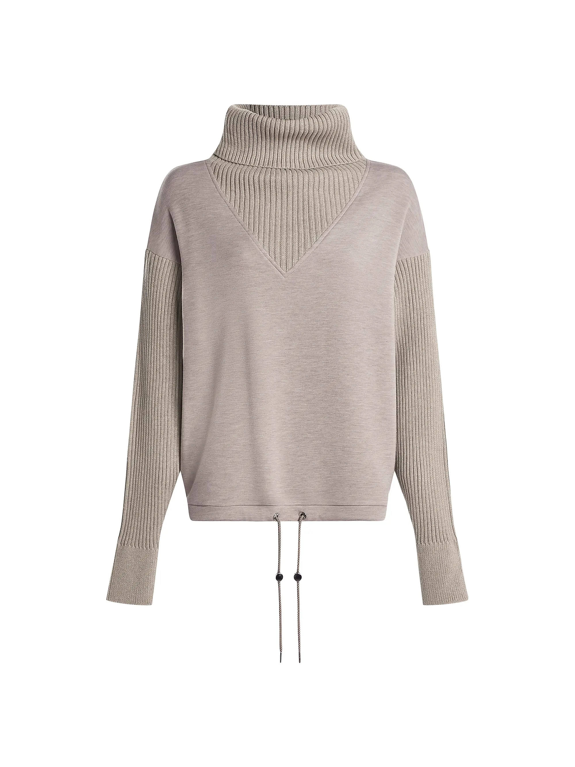 Hannah Rib-Knit Cowlneck Sweatshirt | Saks Fifth Avenue