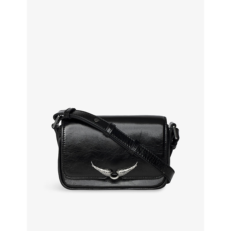 Zadig&Voltaire Womens Black Le Zazi Vintage Patent-Leather Shoulder Bag 1 Size | Selfridges
