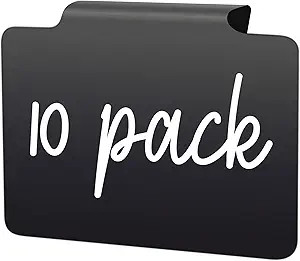 Basket Labels Clip On for Pantry Organization and Storage Baskets Bin Labels - Small Chalk Labels... | Amazon (US)