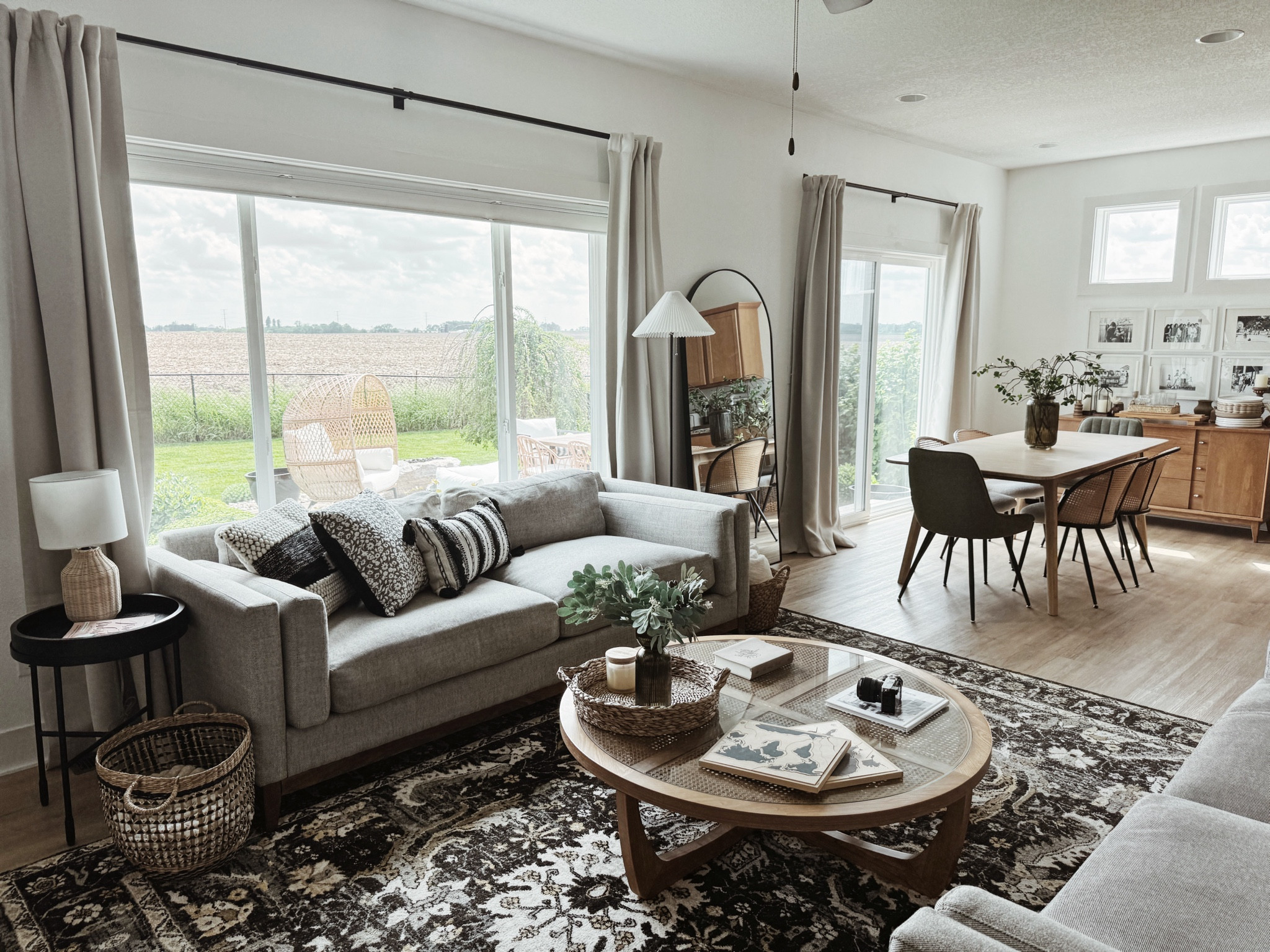 Living room home decor - dining room home decor - modern home Inspo - Walmart home coffee table and throw pillows - dining chair - black floor mirror

#LTKHome #LTKSaleAlert #LTKFindsUnder100