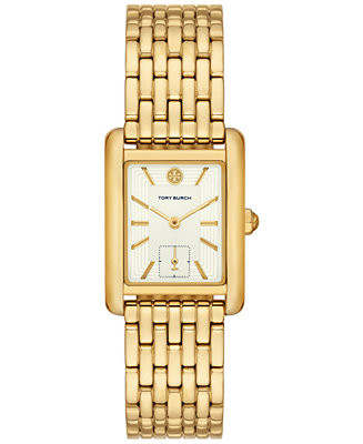Tory Burch Women's Eleanor Gold-Tone Stainless Steel Bracelet Watch 34mm - Macy's | Macy's