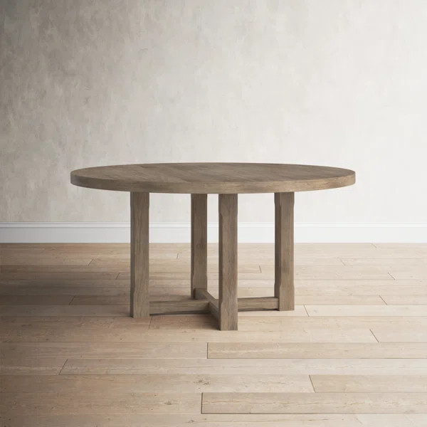 Sinclaire 60'' Solid Oak Trestle Dining Table | Wayfair North America