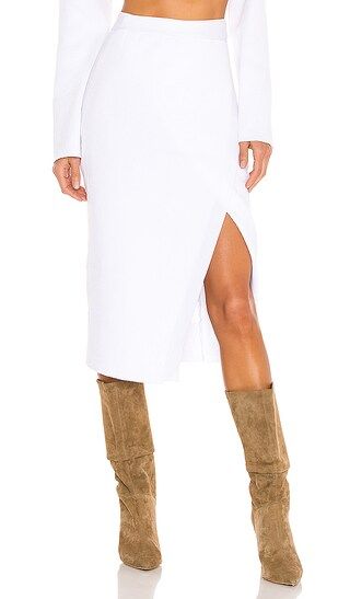 Cece Knit Skirt in White | Revolve Clothing (Global)