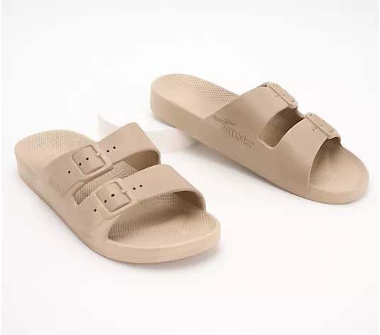 Freedom Moses Slide Sandals - The Solids | QVC