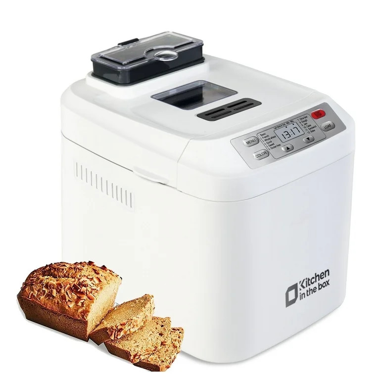 Kitchen in the box 2lb Bread Machine with Auto Fruit Nut Dispenser, 12 Presets Bread Maker Gluten... | Walmart (US)