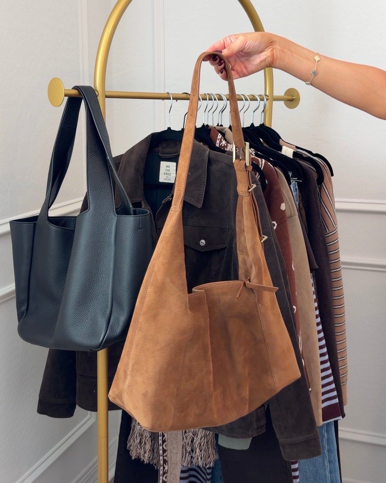This suede bag!! Perfect for fall!