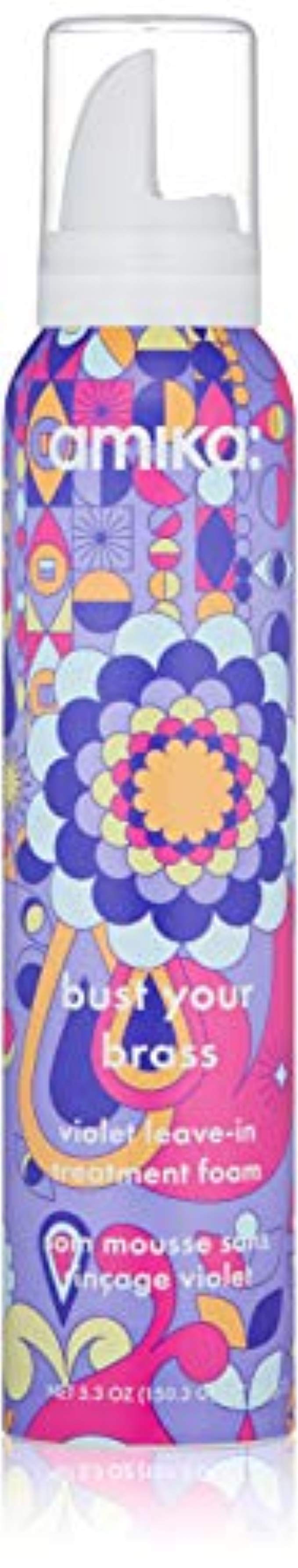amika Bust Your Brass Violet Leave-in Foam Treatment, 5.3 oz. | Amazon (US)