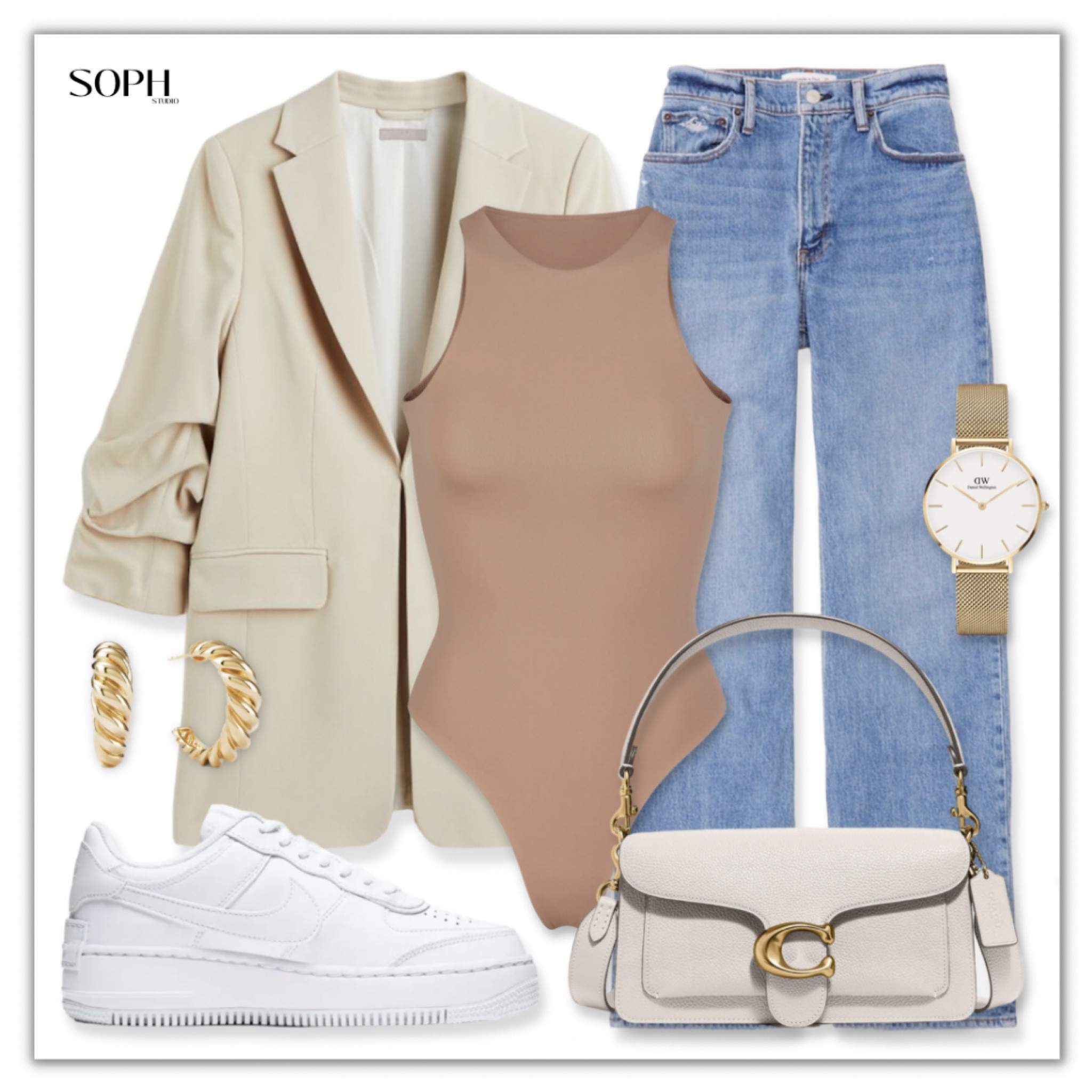 blazers are an elevated essential that everyone needs in their wardrobe! style it with the skims bodysuit and  denim jeans to get a chic and refined look 🤍✨

#LTKfit #LTKFind #LTKstyletip