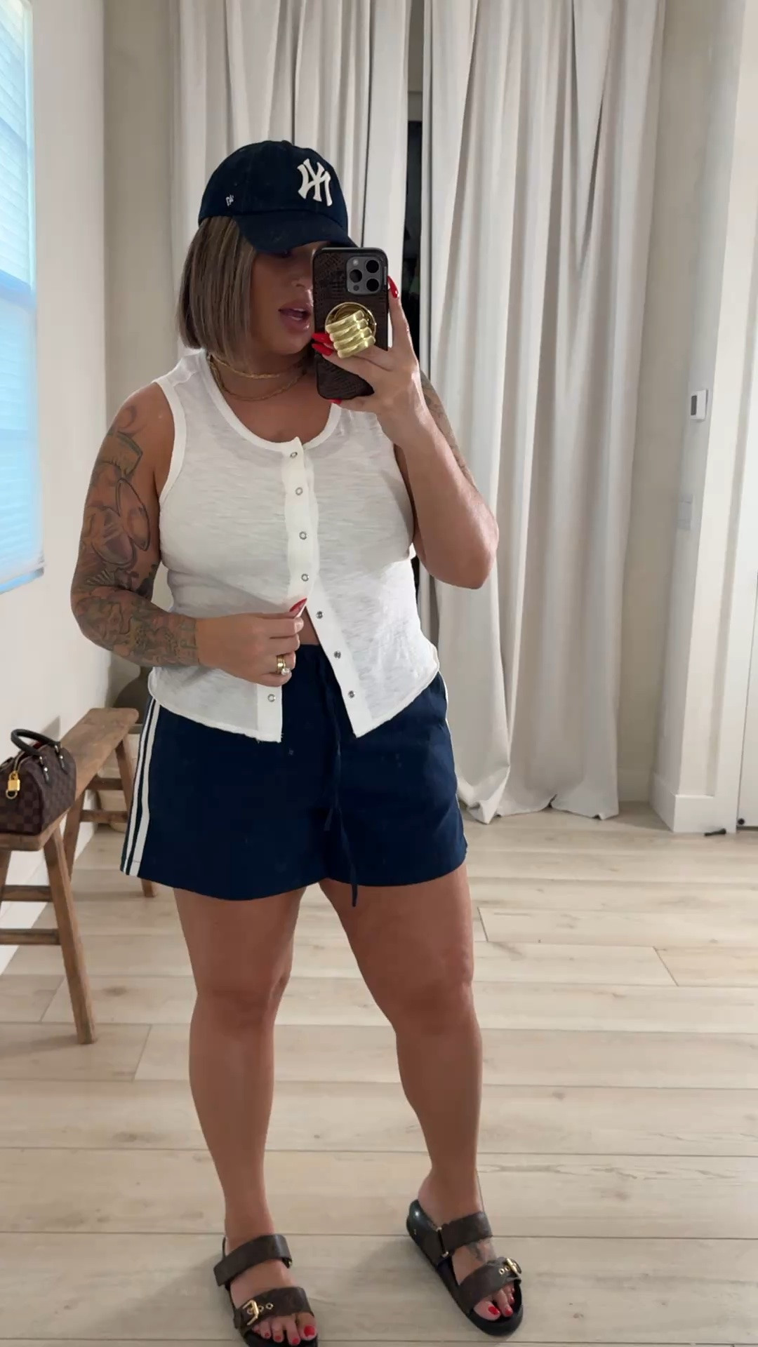 Top sized down to a M 
Shorts size L 
#target