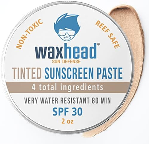 Waxhead Natural Tinted Mineral Sunscreen SPF 30 for Face, Zinc Oxide Paste | 4-Ingredient, Reef S... | Amazon (US)