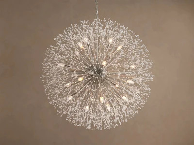Dandelion 43" Round Chandelier in Silver | Arhaus | Arhaus