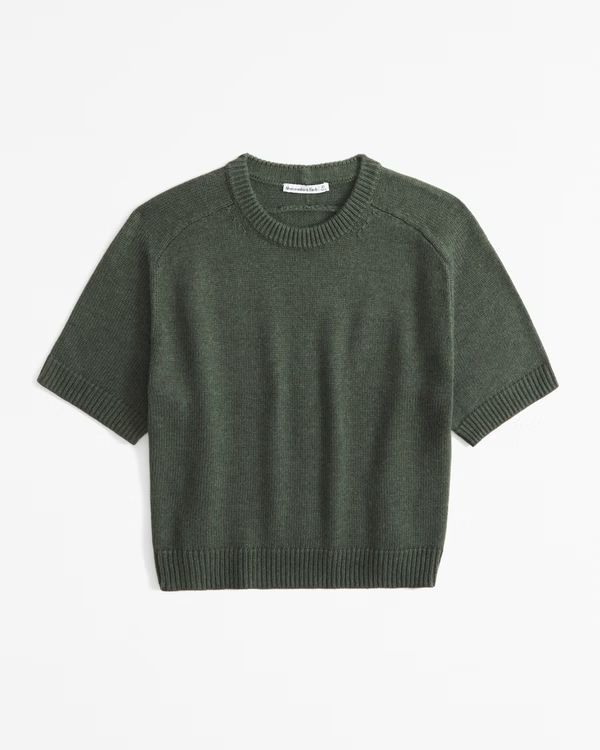 The A&F Madeline Crew Sweater Tee | Abercrombie & Fitch (UK)