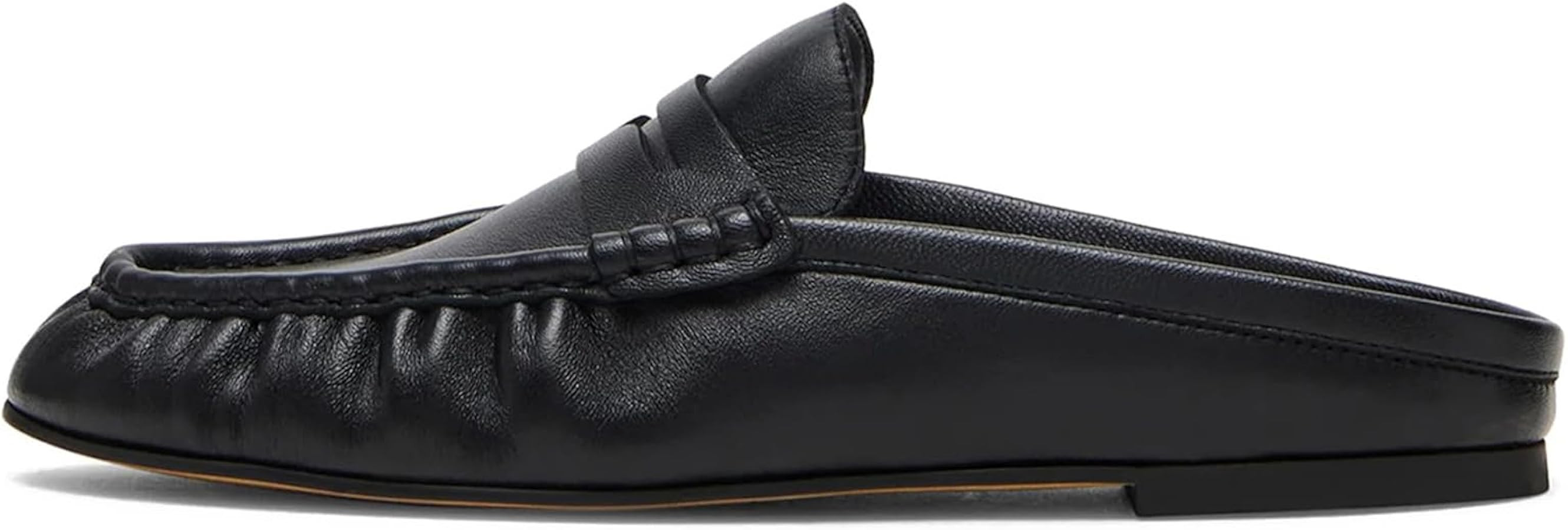 Loafers for Women Closed Round Toe Slip On Loafers Casual Fashion Slides Shoes Comfortable Ruched... | Amazon (US)