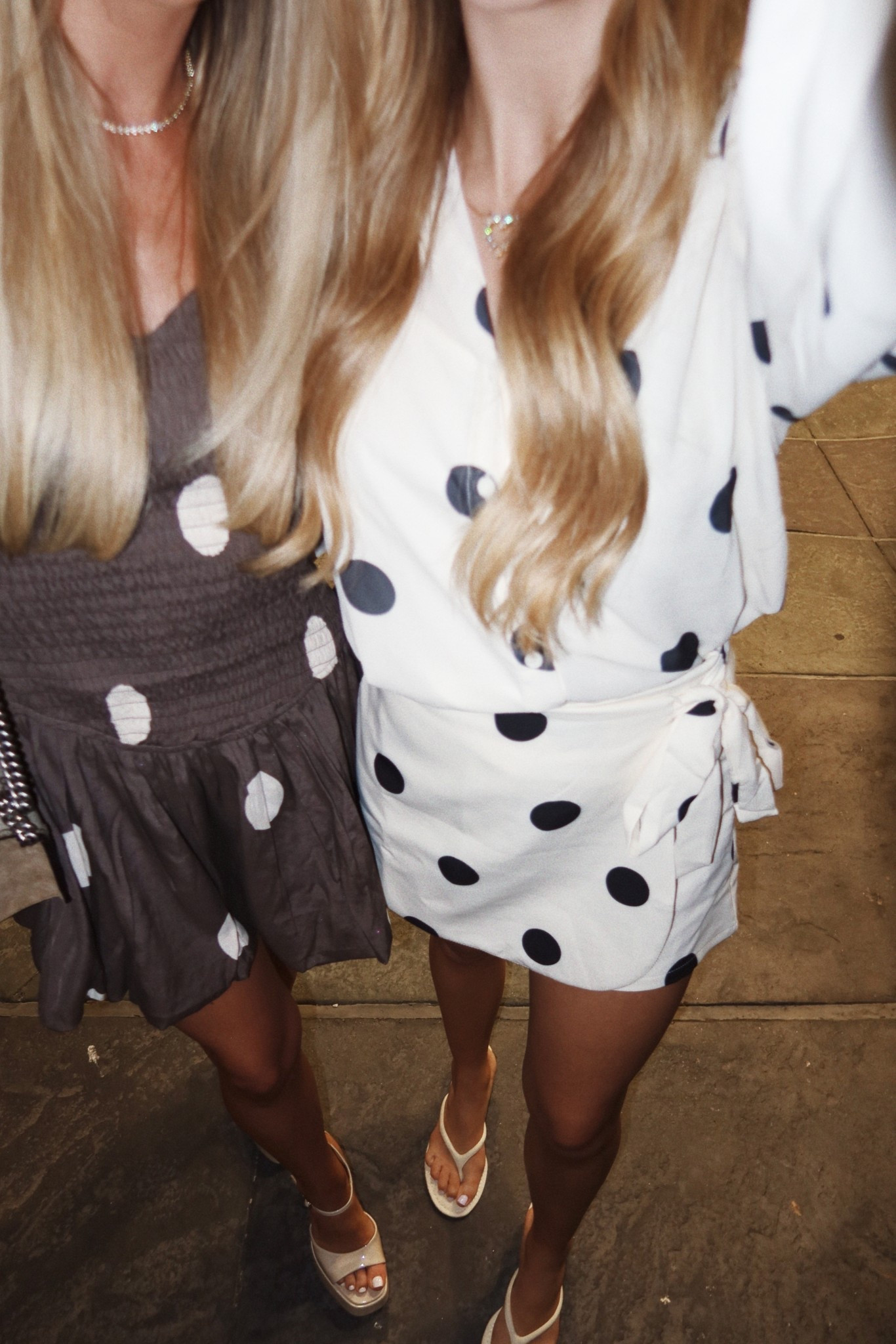 polka dot moment w the sissy 🤎🤍 brown dress is These Three Boutique 

#LTKootd #LTKPetite