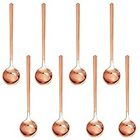 Pack of 8, Gold Plated Stainless Steel Espresso Spoons, findTop Mini Teaspoons Set for Coffee Sug... | Amazon (US)