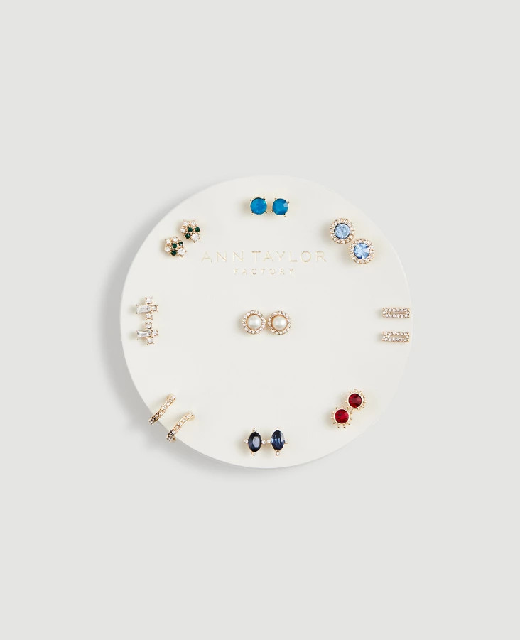GEM STUD EARRING SET | Ann Taylor Factory