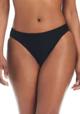 Sanctuary Women's Sea Crochet Hipster Swim Bottoms, Black, XL | Belk