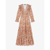 Ruflina paisley-print frilled organic-cotton maxi dress | Selfridges