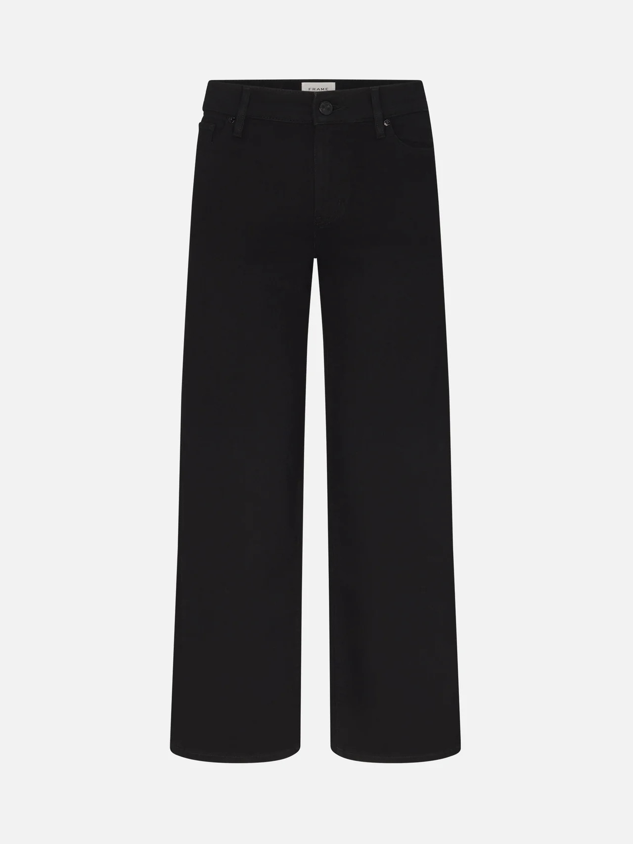 PIXIE LE SLIM PALAZZO BLACK | Frame Denim