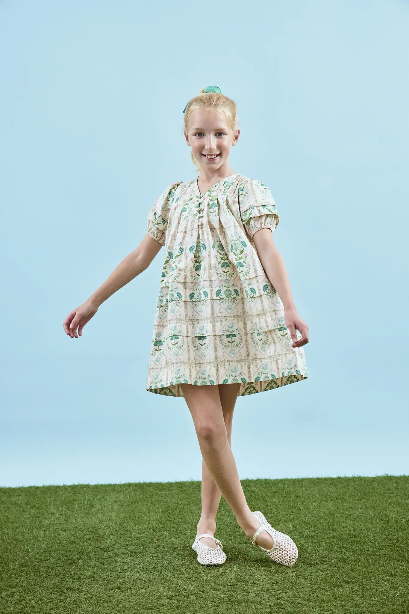 Kids Jenkins Dress | Puff Sleeve Kids Dress | Hunter Bell | Hunter Bell